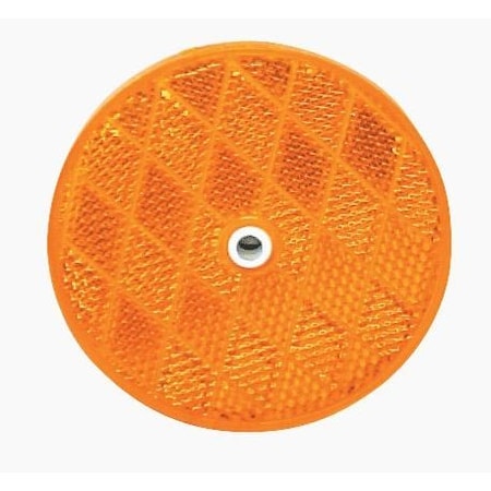 Optronics 2 Round, Yellow, Center Mount Reflector RE35AB